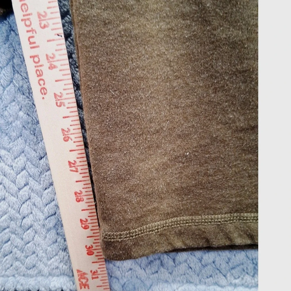 Polo Jeans Co Ralph Lauren Womens Large Olive Green Wide Leg Sweatpants RL Logo‎